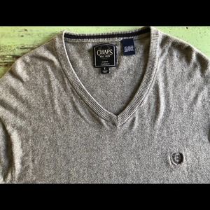 Chaps cotton cashmere v-neck sweater